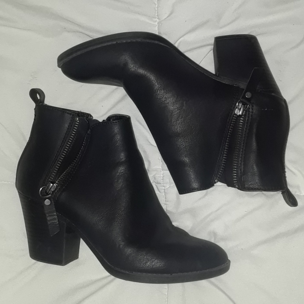 Black ankle boots